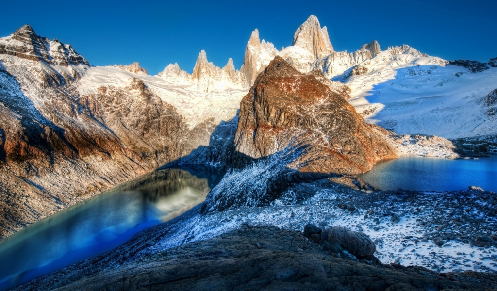 Mountain Rocks Landscape for 1024 x 600 widescreen resolution