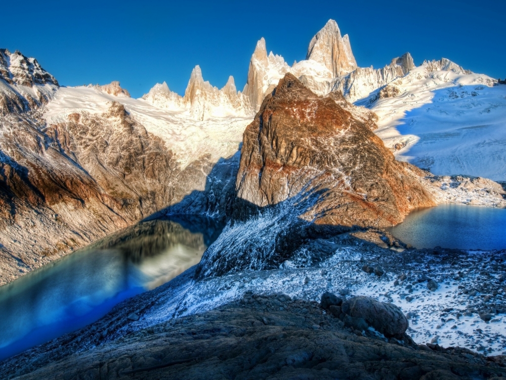 Mountain Rocks Landscape for 1024 x 768 resolution