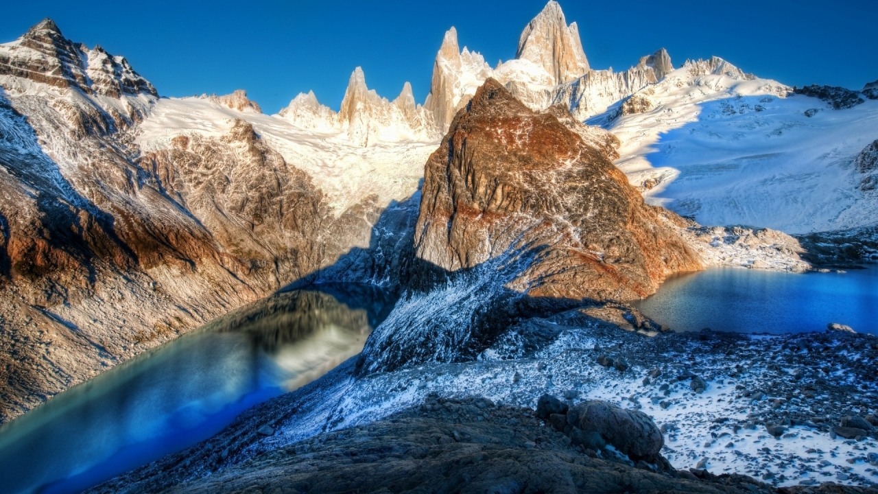 Mountain Rocks Landscape for 1280 x 720 HDTV 720p resolution