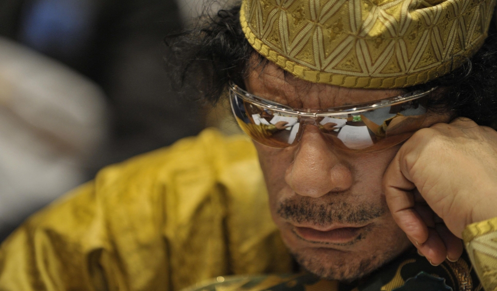 Muammar al Gaddafi for 1024 x 600 widescreen resolution