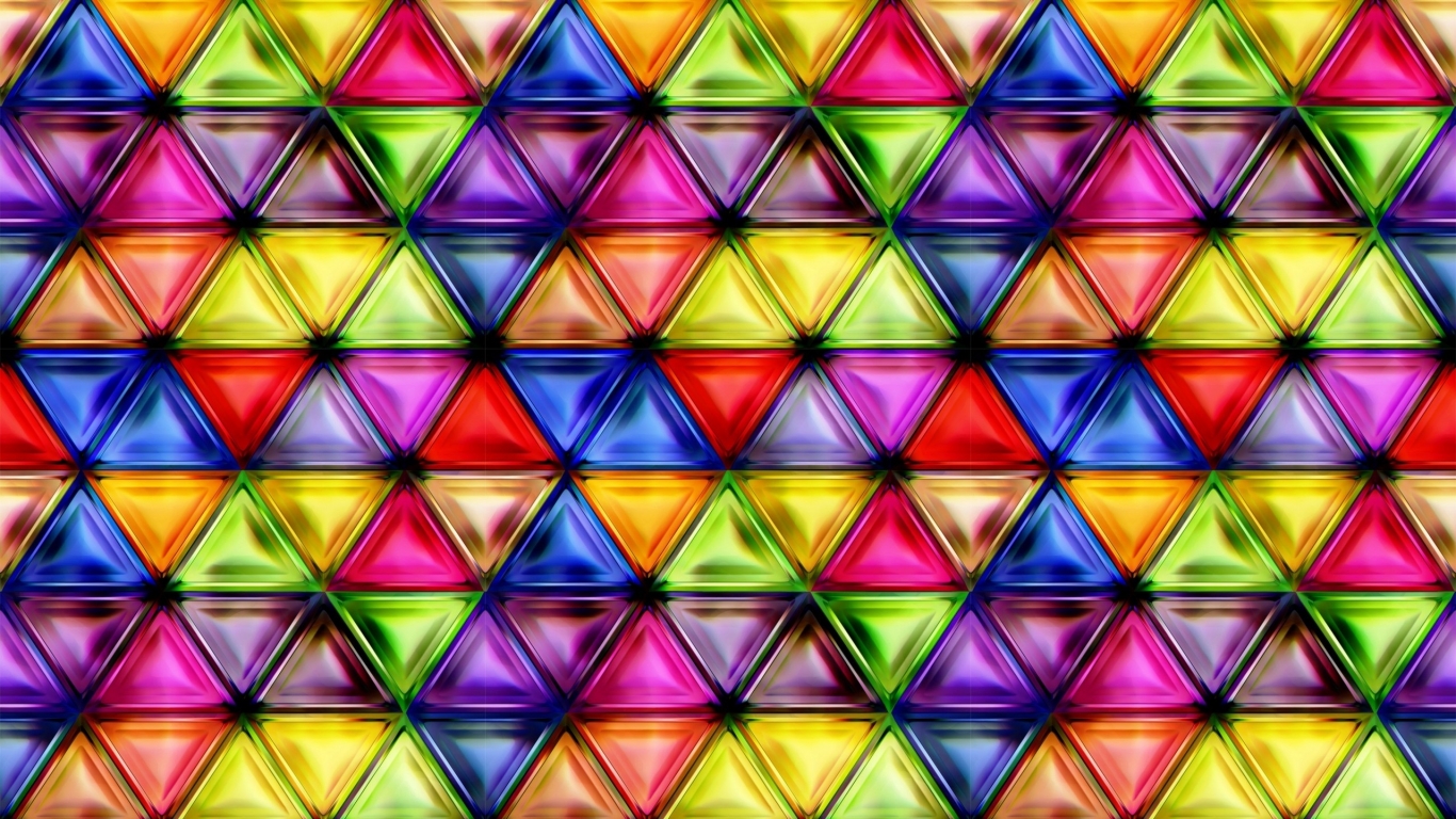 Multicolored Glass  for 1366 x 768 HDTV resolution