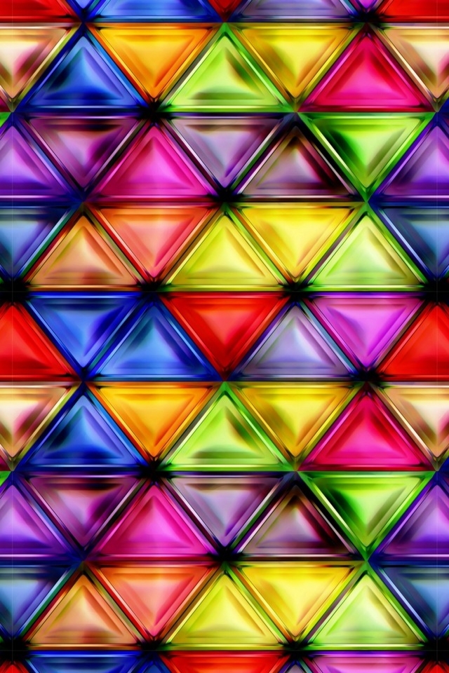 Multicolored Glass  for 640 x 960 iPhone 4 resolution