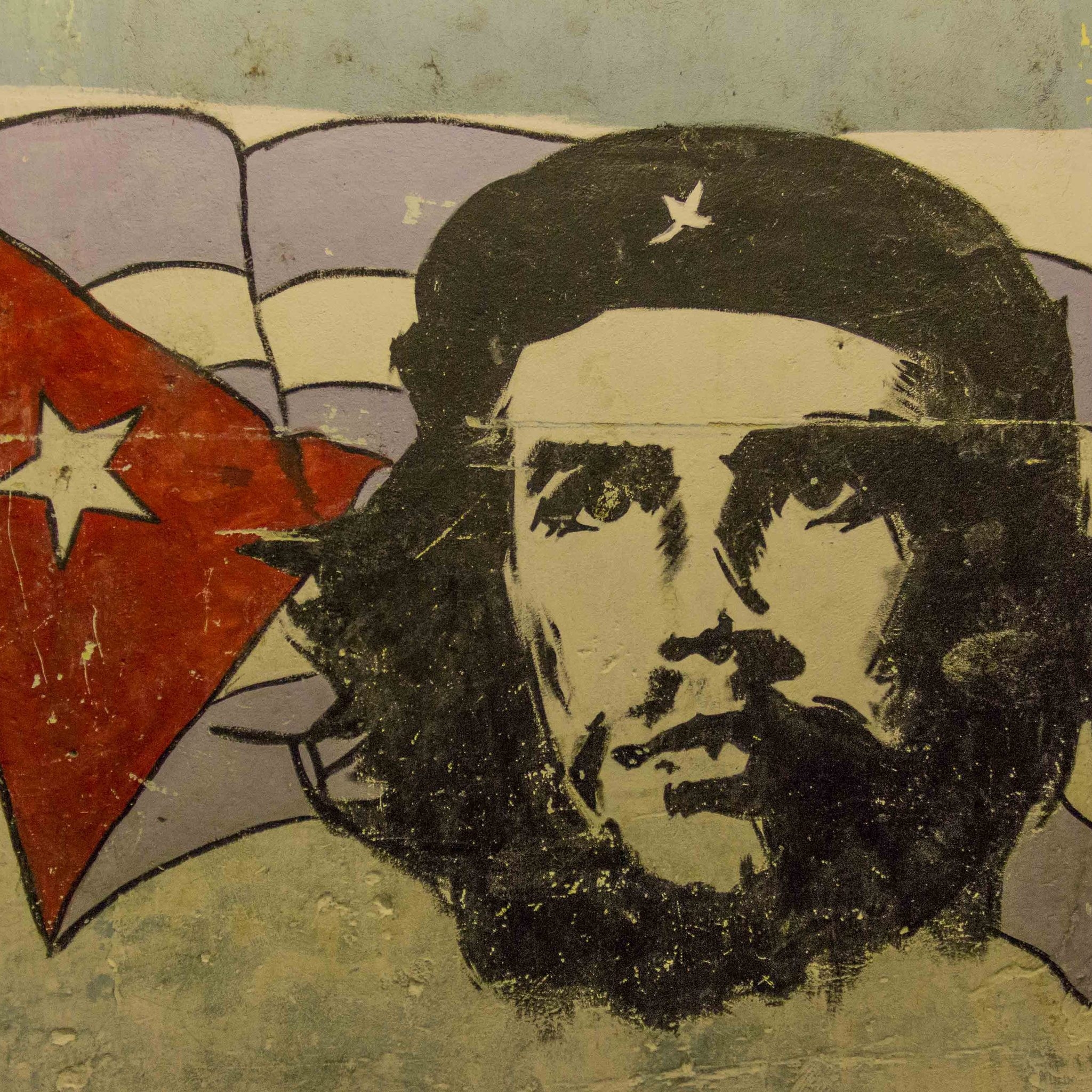Mural Che Guevara for 2048 x 2048 New iPad resolution