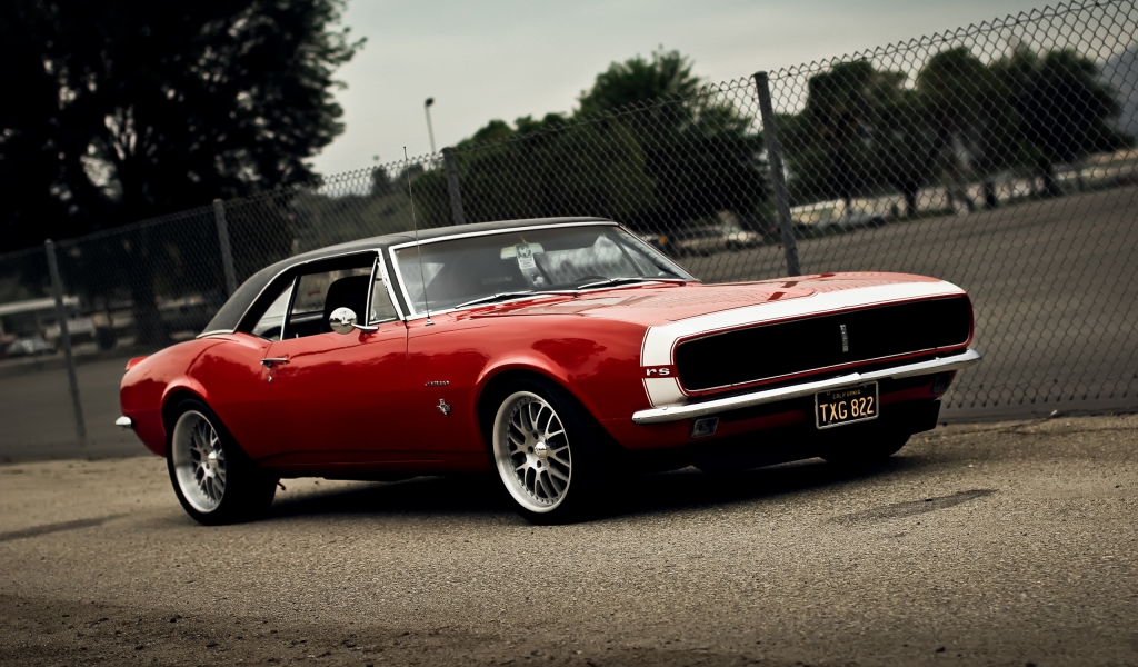 Muscle Car Camaro RS for 1024 x 600 widescreen resolution
