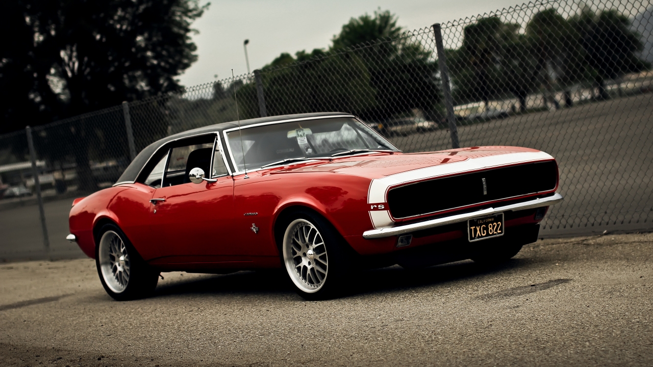 Muscle Car Camaro RS for 1280 x 720 HDTV 720p resolution