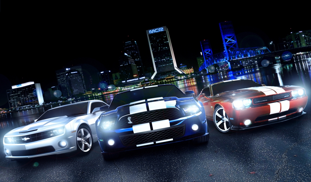 Muscle Cars for 1024 x 600 widescreen resolution