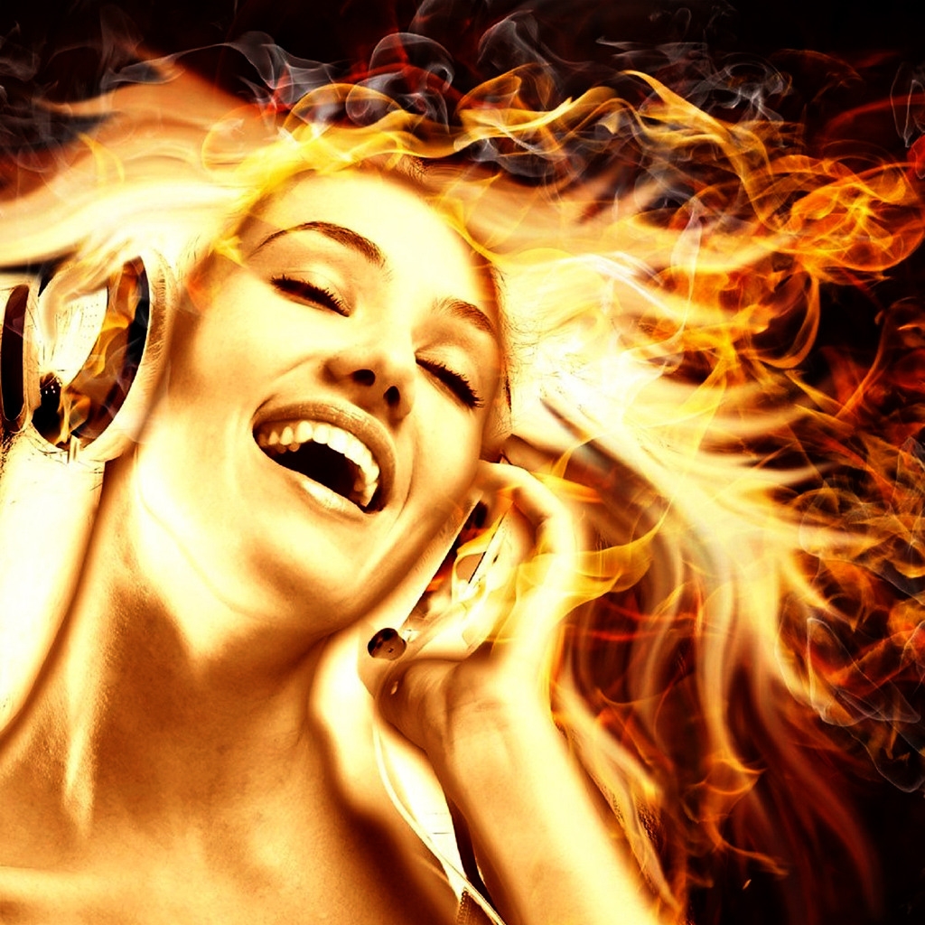 Music in Fire for 1024 x 1024 iPad resolution