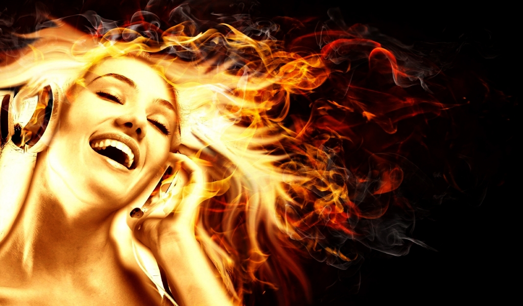 Music in Fire for 1024 x 600 widescreen resolution