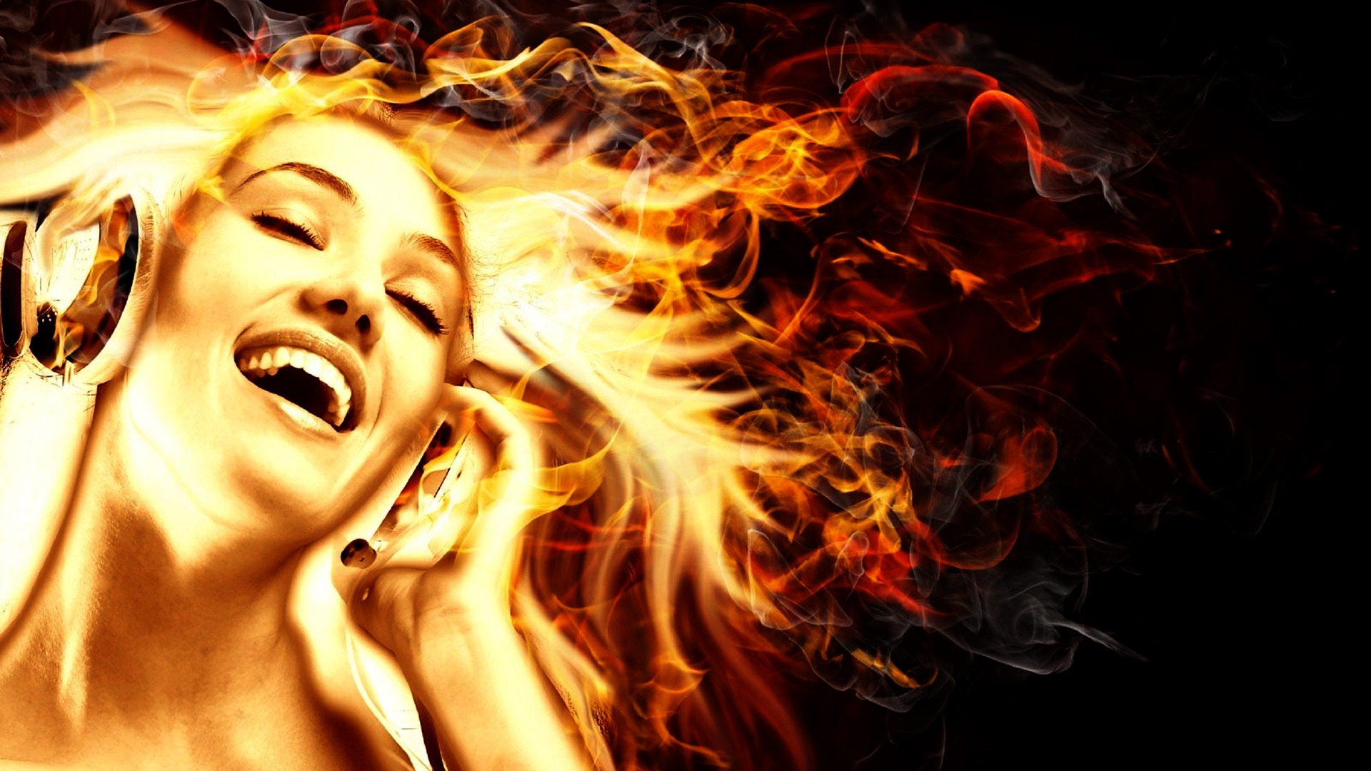 Music in Fire for 1920 x 1080 HDTV 1080p resolution