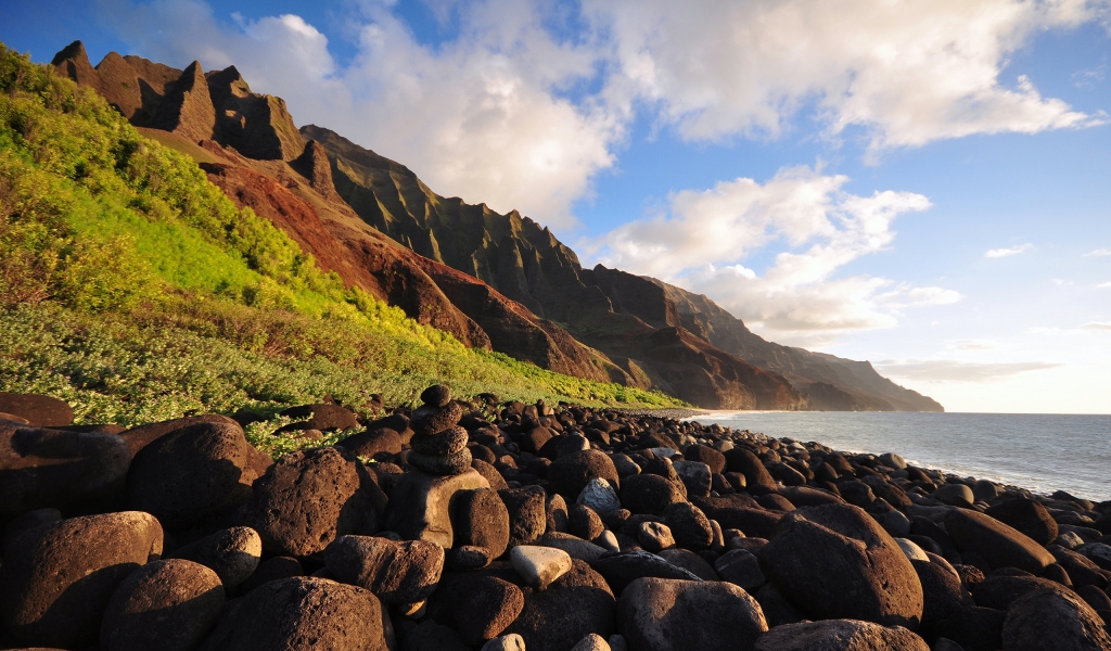 Na Pali Evening for 1024 x 600 widescreen resolution