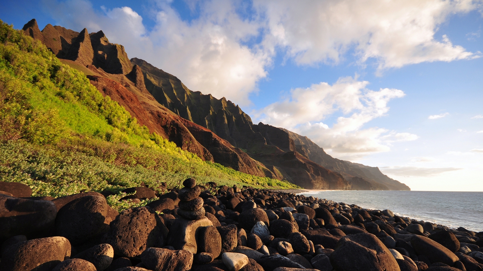 Na Pali Evening for 1536 x 864 HDTV resolution