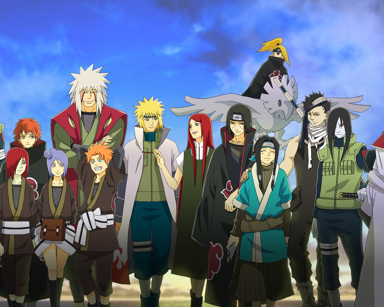 Naruto Friends for 1280 x 1024 resolution
