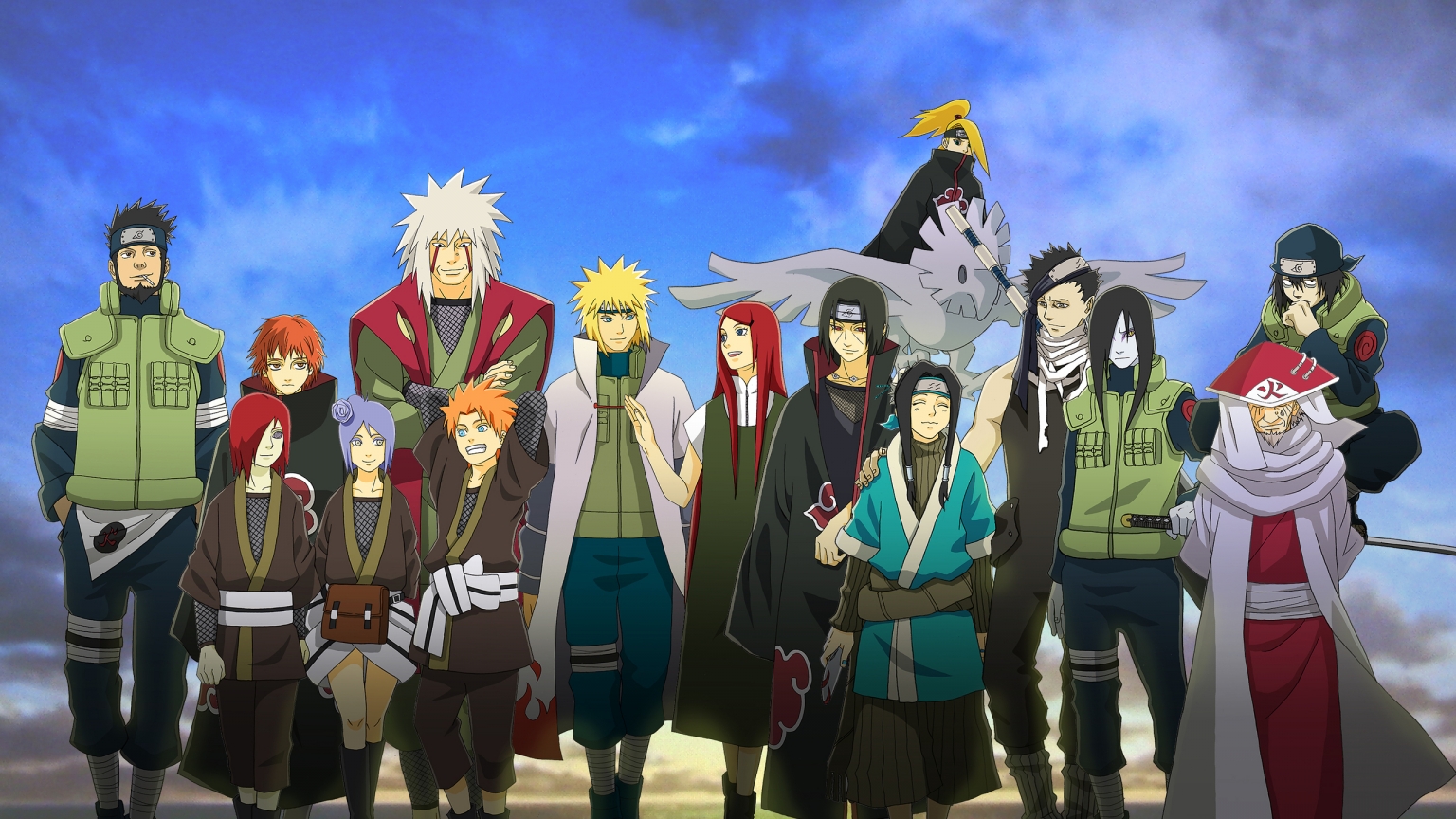 Naruto Friends for 1536 x 864 HDTV resolution