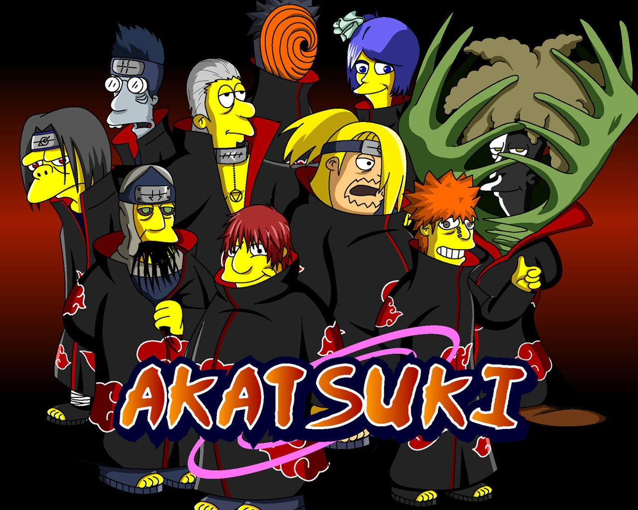 Naruto Simpsons for 1280 x 1024 resolution