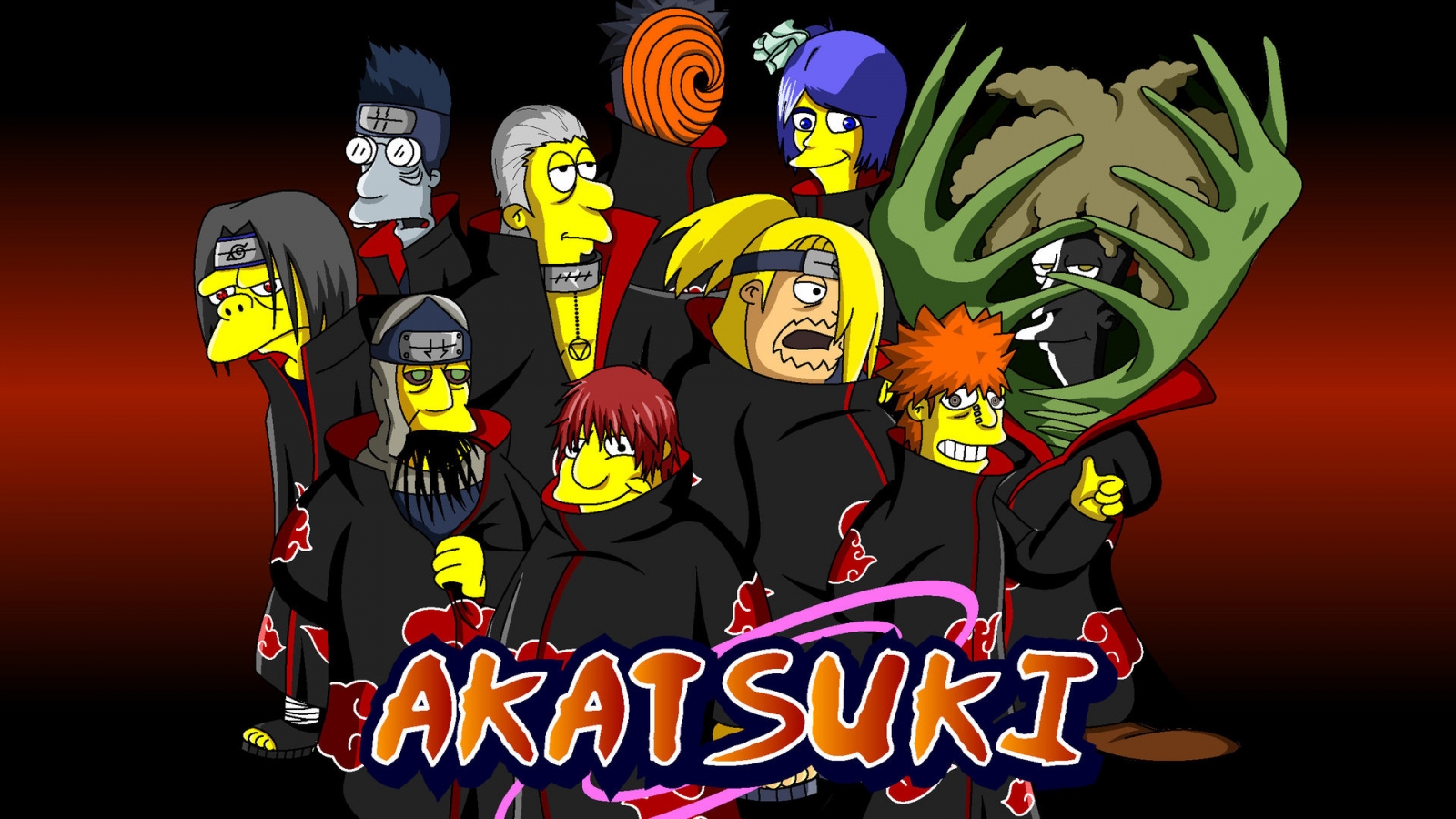 Naruto Simpsons for 1600 x 900 HDTV resolution