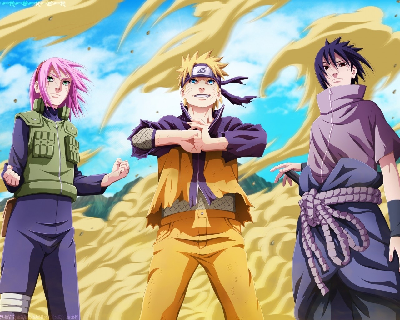 Naruto Uzumaki and Friends for 1280 x 1024 resolution