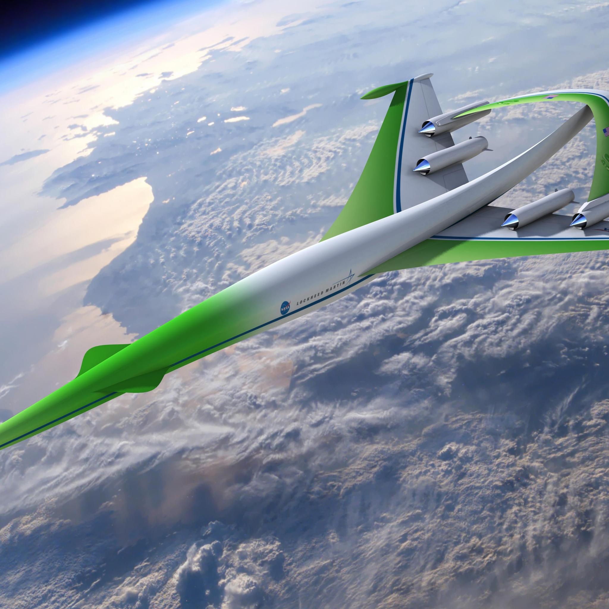 Nasa Aircraft Prototype for 2048 x 2048 New iPad resolution