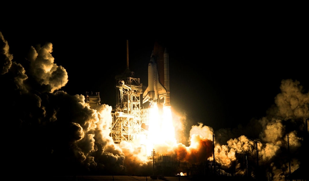 NASA Rocket Launch for 1024 x 600 widescreen resolution