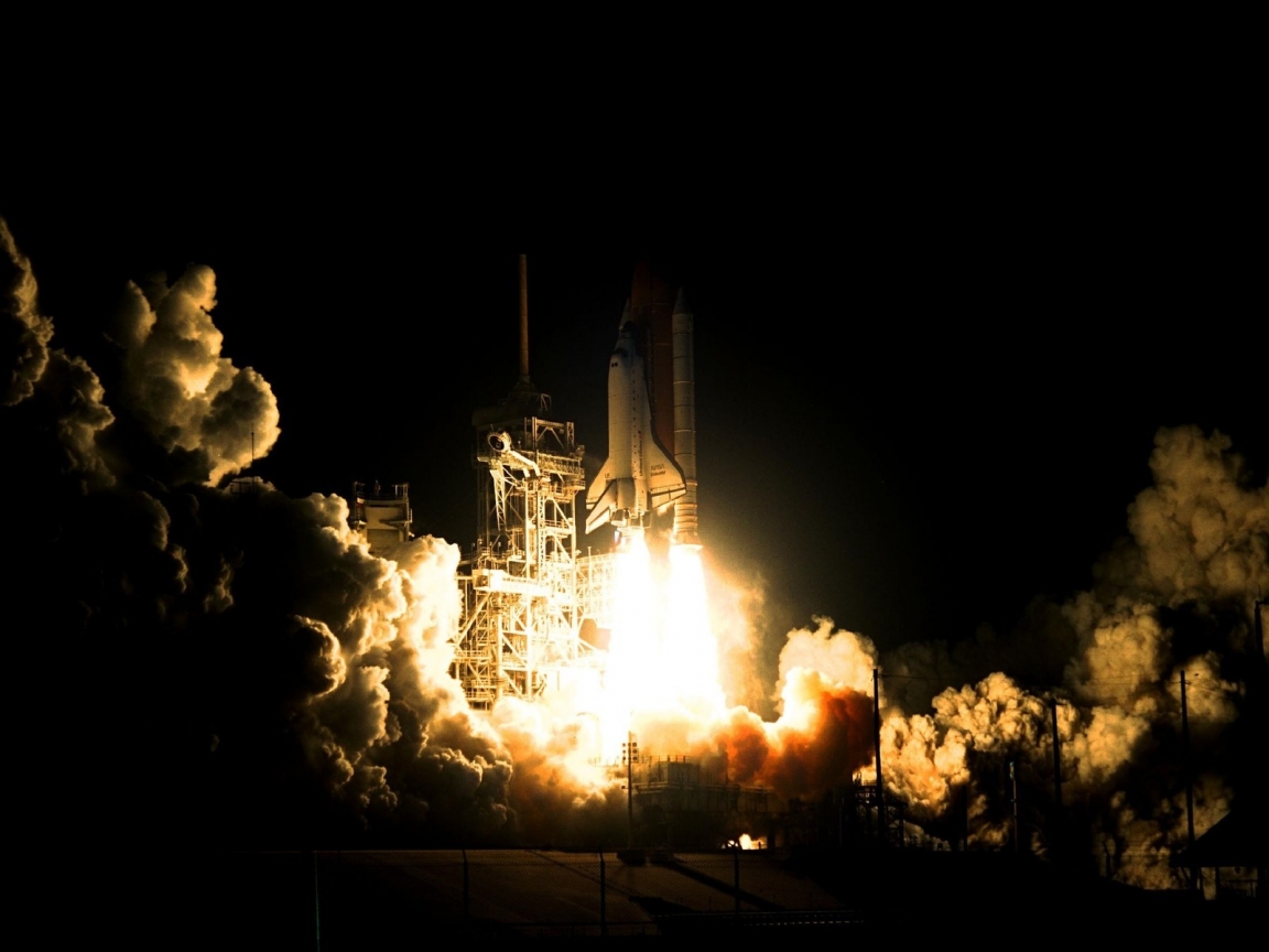 NASA Rocket Launch for 1152 x 864 resolution