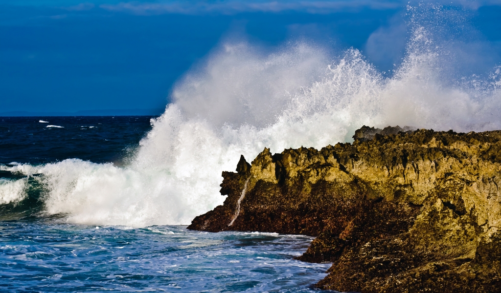 Natural Wave Break for 1024 x 600 widescreen resolution