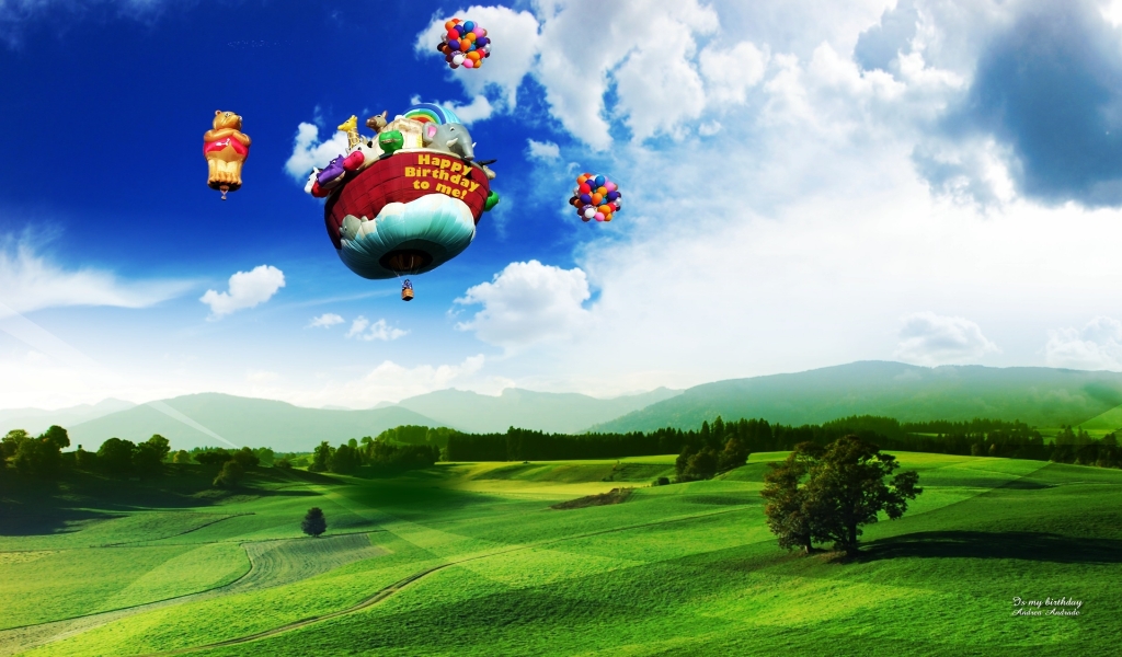 Nature 3D Landscape Fantasy for 1024 x 600 widescreen resolution