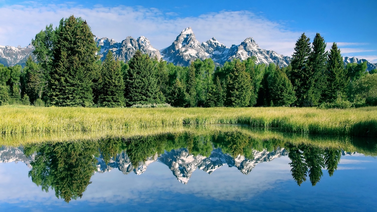 Nature Landscape Reflection for 1280 x 720 HDTV 720p resolution