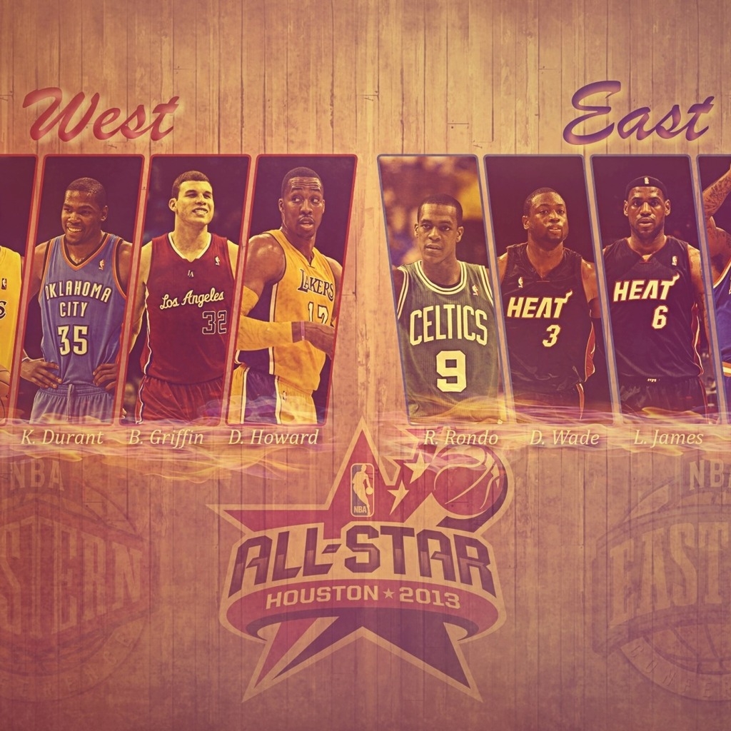 NBA All Star for 1024 x 1024 iPad resolution