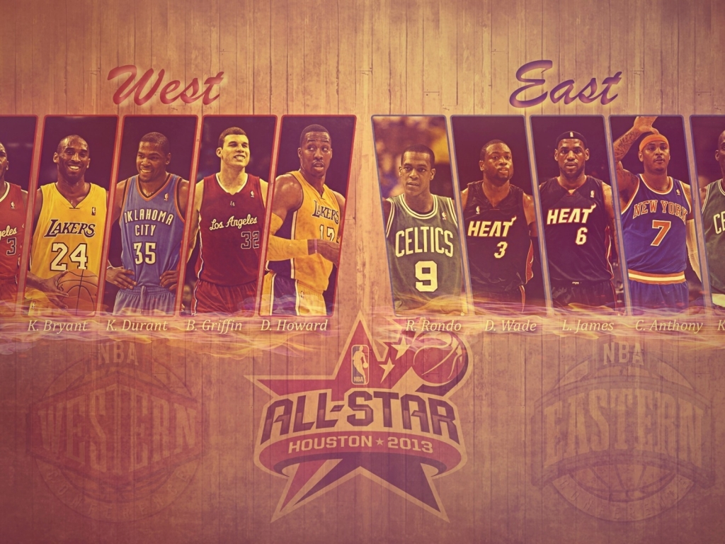 NBA All Star for 1024 x 768 resolution