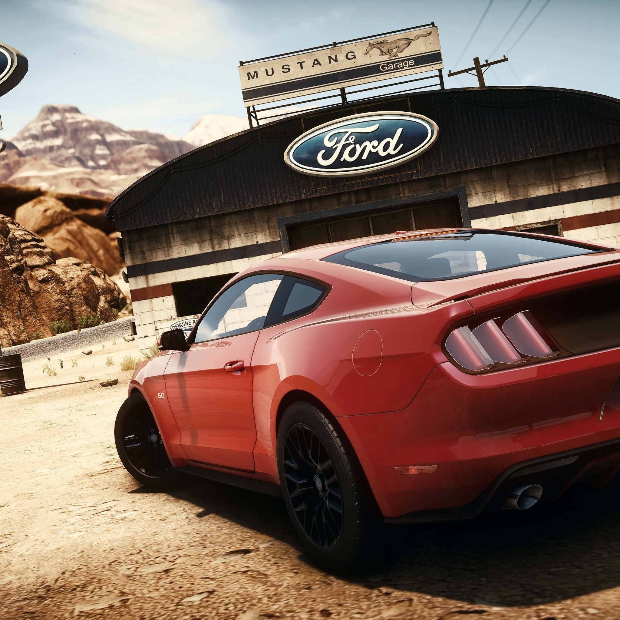 Need For Speed Ford Mustang for 2048 x 2048 New iPad resolution