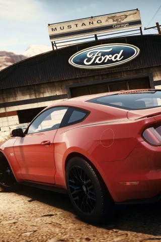 Need For Speed Ford Mustang for 320 x 480 iPhone resolution