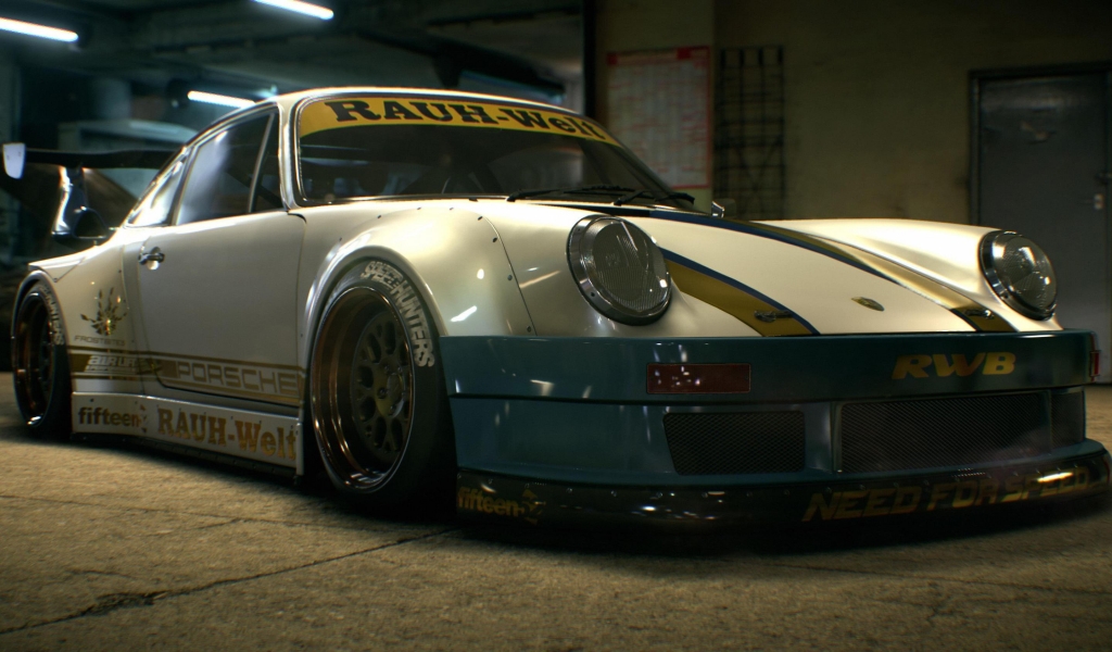 Need For Speed Porsche Rauh-Welt for 1024 x 600 widescreen resolution