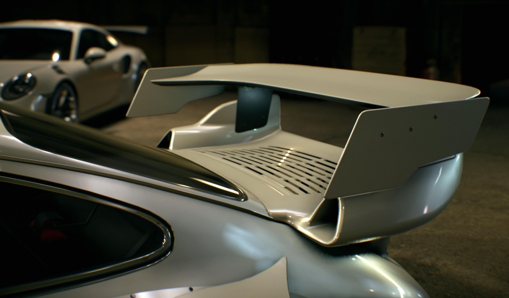 Need For Speed Porsche Spoiler for 1024 x 600 widescreen resolution