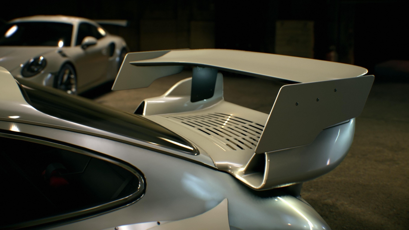 Need For Speed Porsche Spoiler for 1366 x 768 HDTV resolution