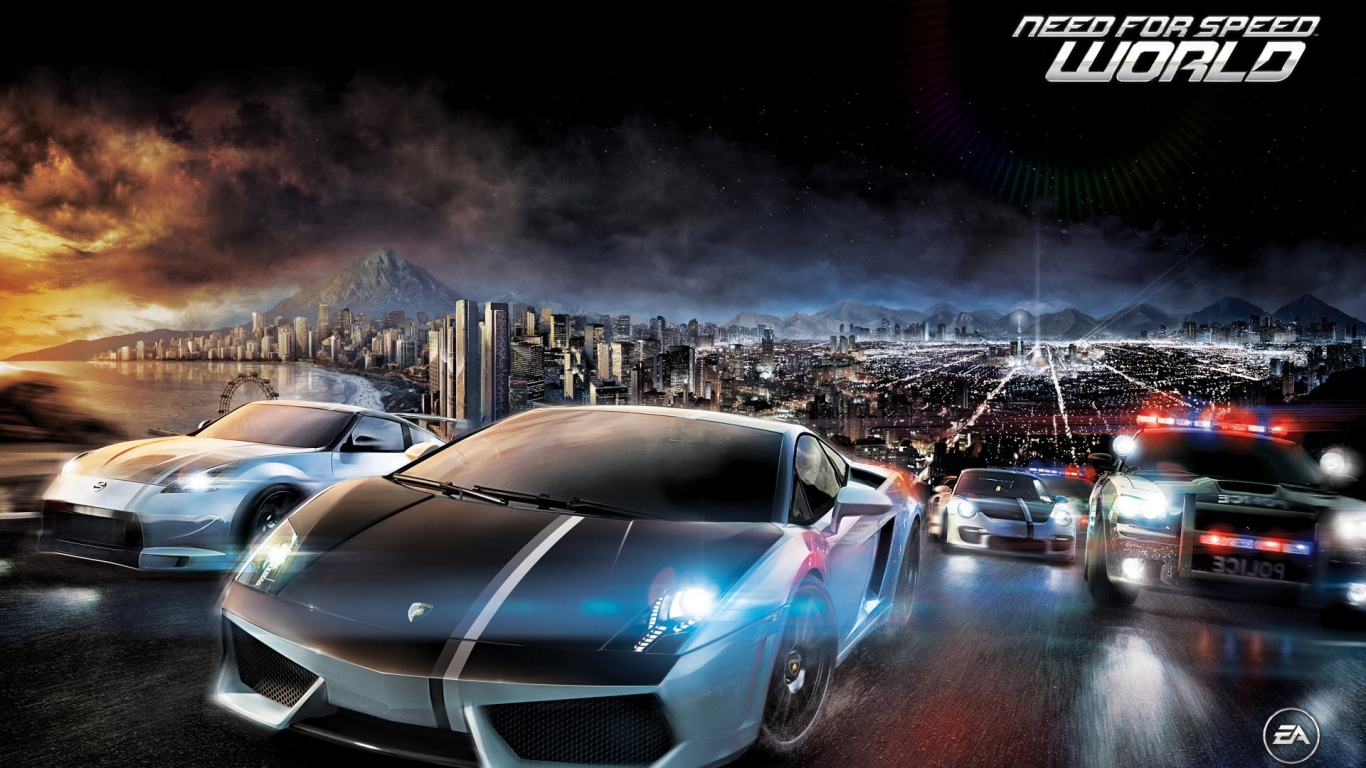 Need for Speed World for 1366 x 768 HDTV resolution