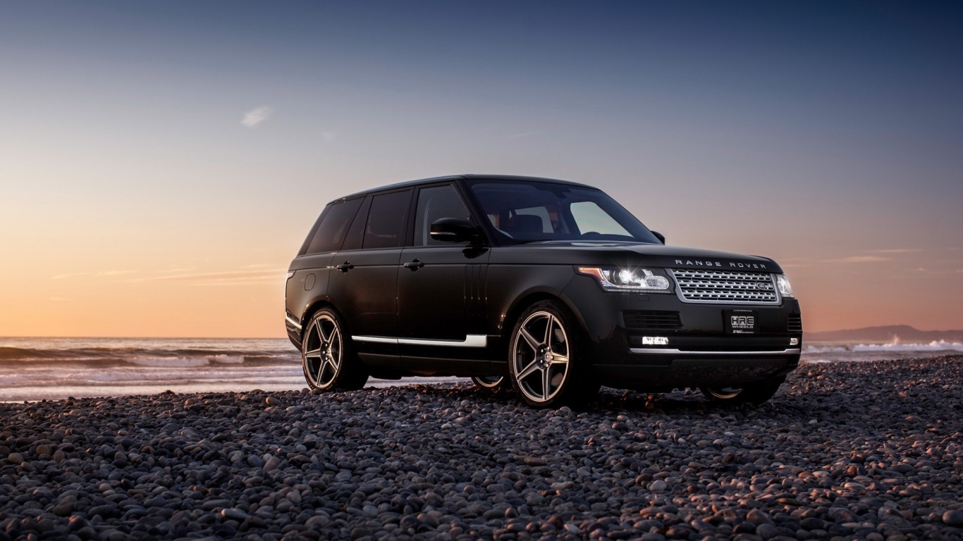 New Black Range Rover for 1366 x 768 HDTV resolution