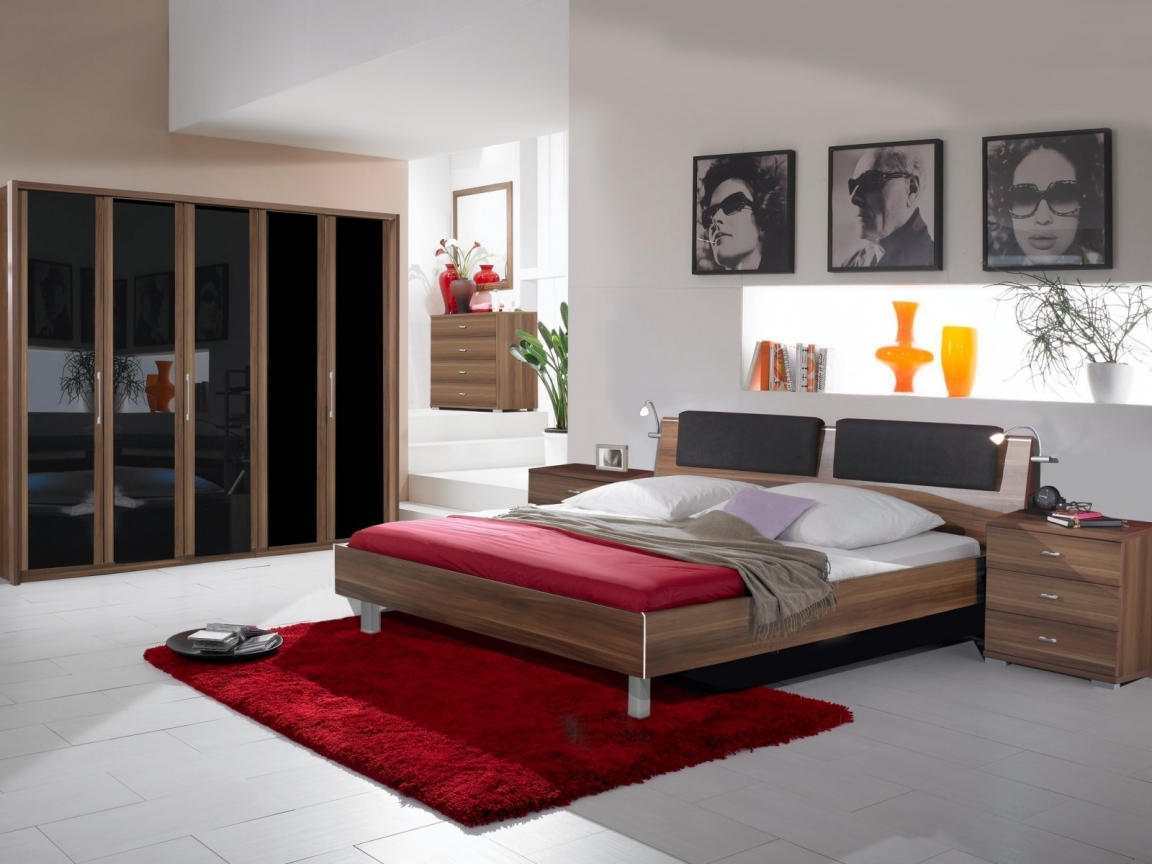 New Modern Bedroom for 1152 x 864 resolution