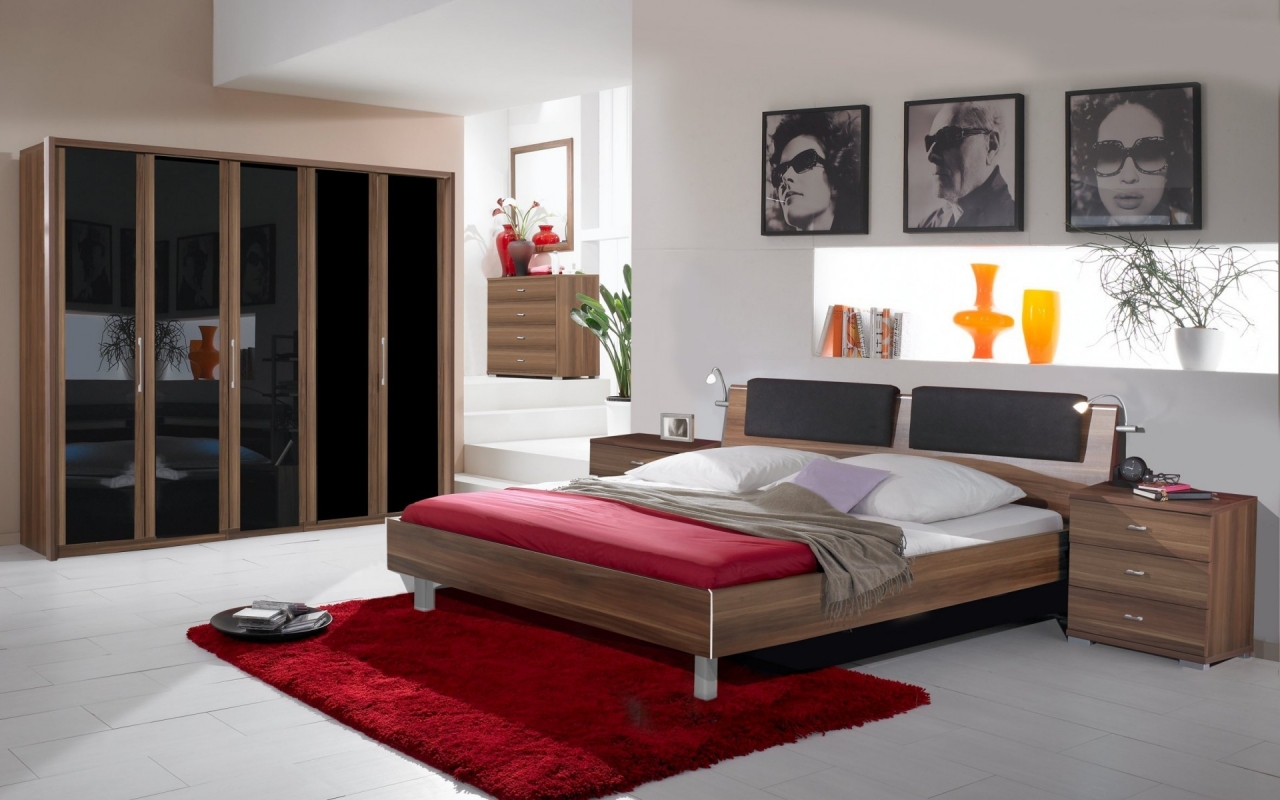 New Modern Bedroom for 1280 x 800 widescreen resolution