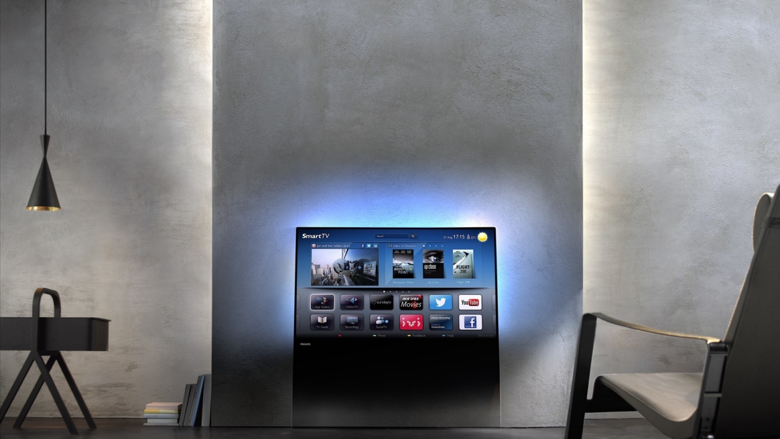 New Philips DesignLine TV for 1536 x 864 HDTV resolution