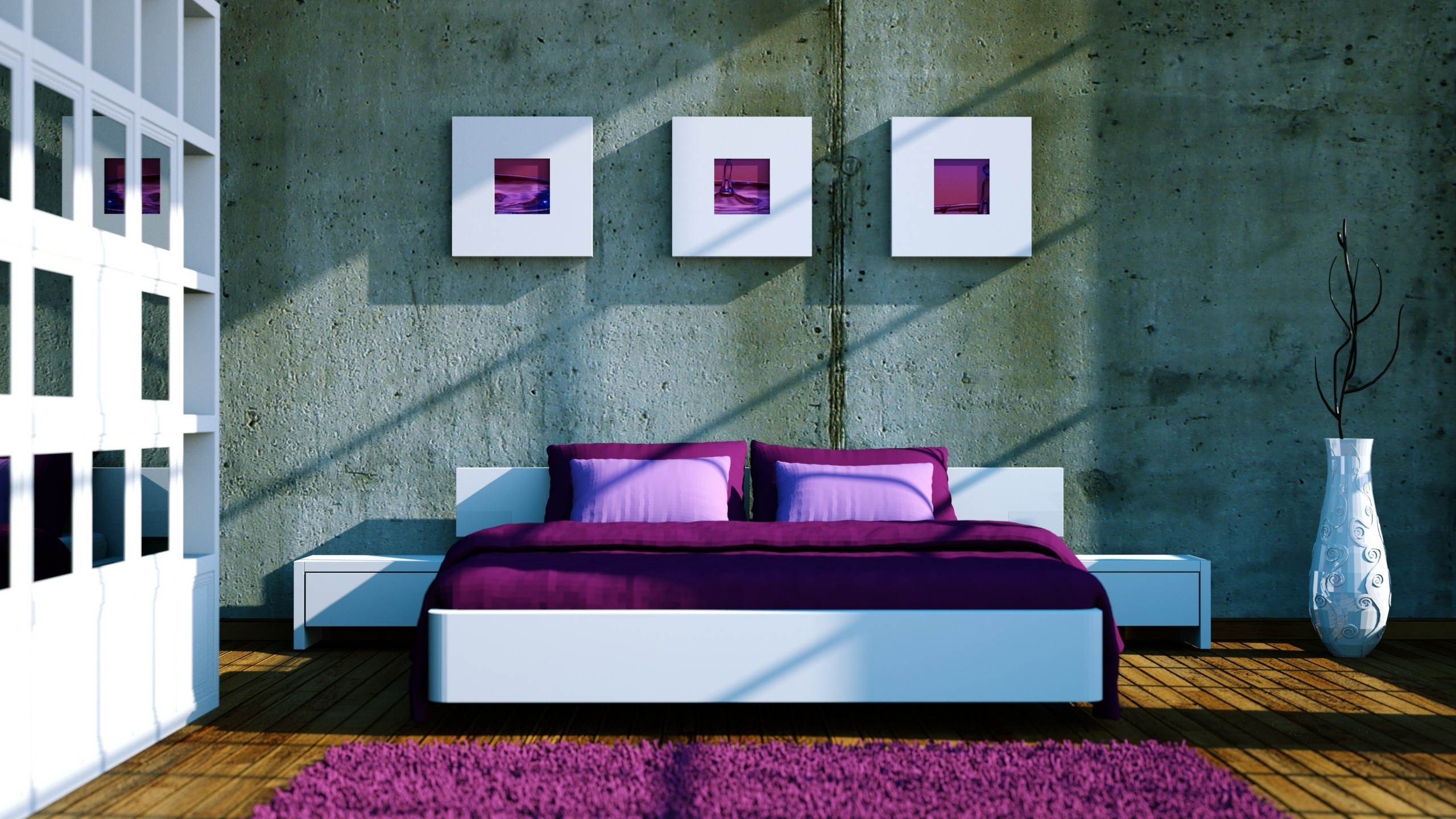 New Style Bedroom Design for 2560x1440 HDTV resolution