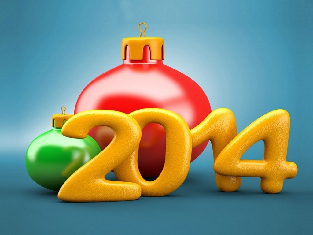 New Year 2014 for 1024 x 768 resolution