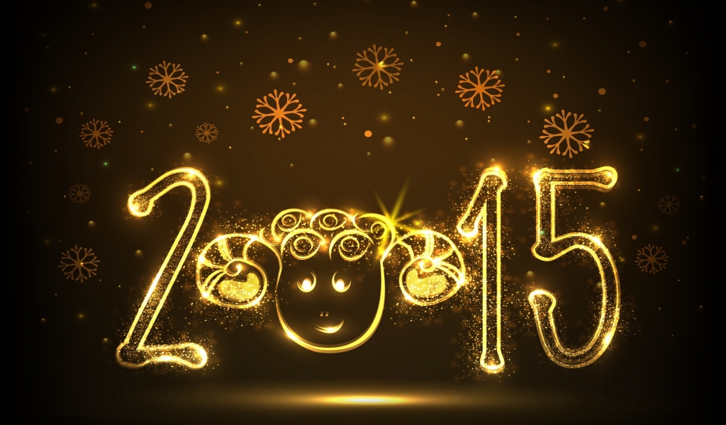 New Year Funny Face for 1024 x 600 widescreen resolution