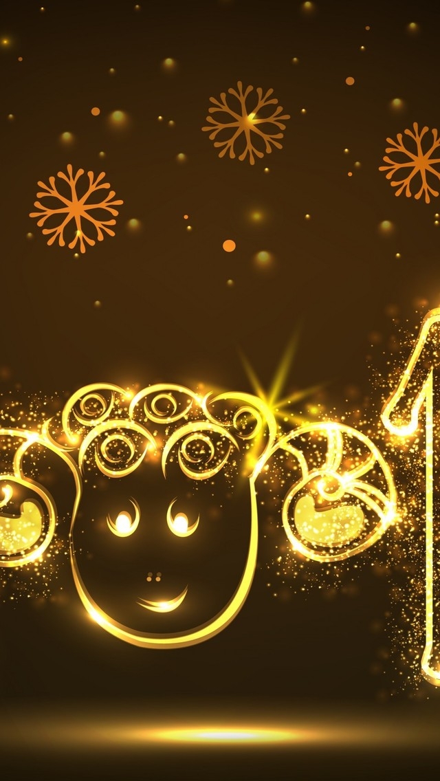 New Year Funny Face for 640 x 1136 iPhone 5 resolution