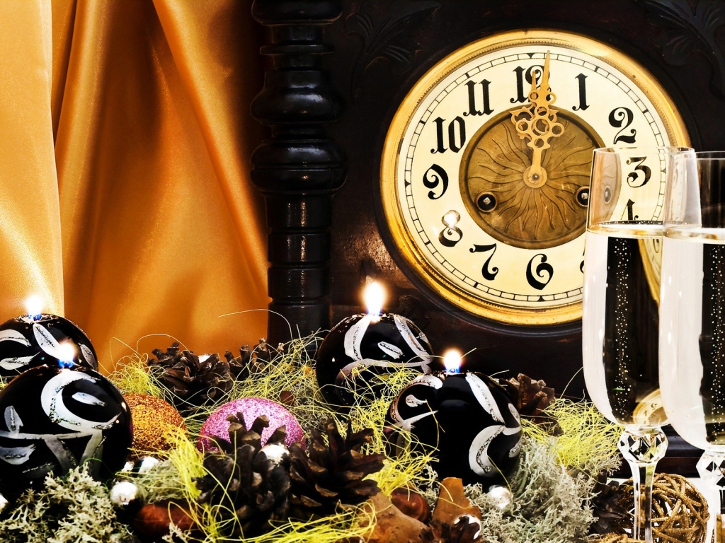 New Year Time for 1024 x 768 resolution