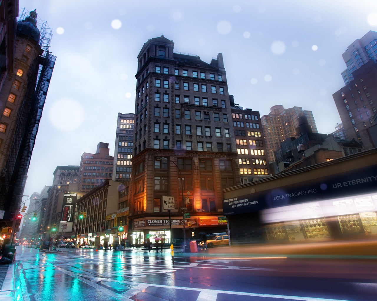 New York Broadway Street for 1280 x 1024 resolution
