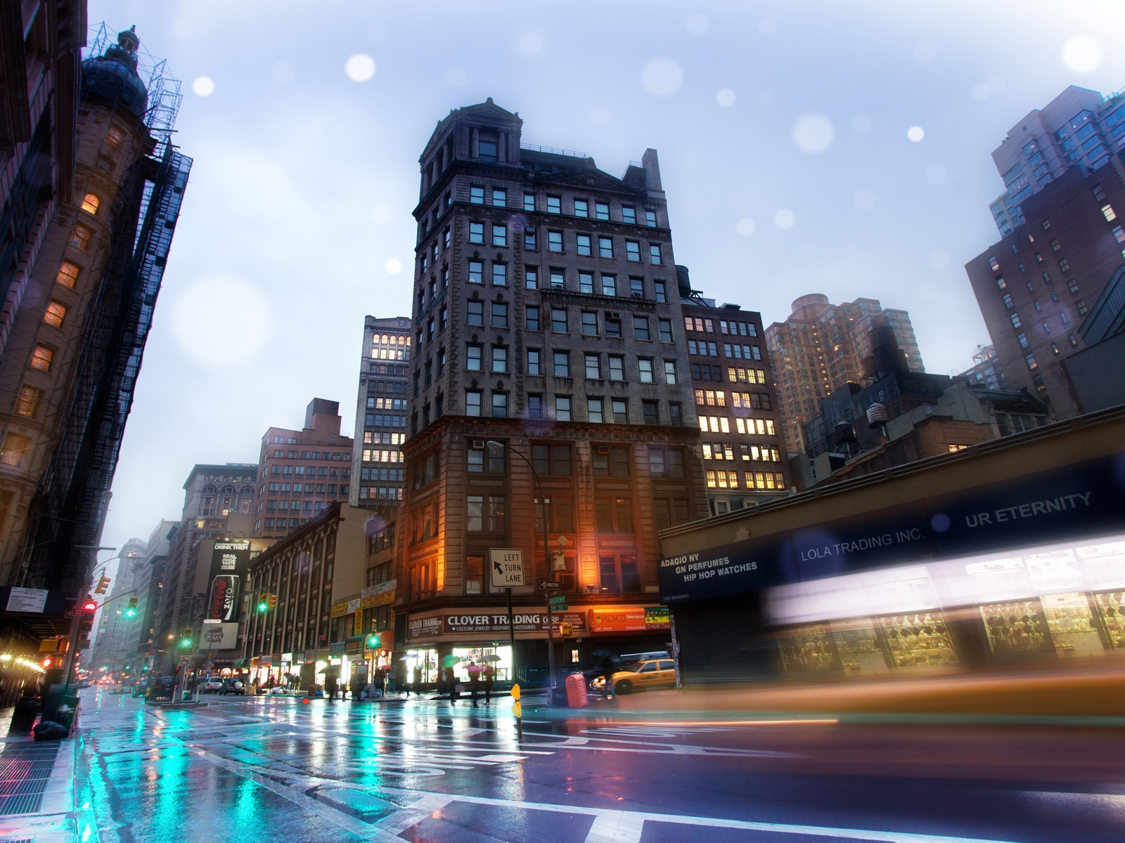 New York Broadway Street for 1600 x 1200 resolution