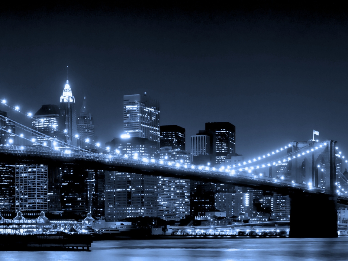 New York Brooklyn Bridge for 1152 x 864 resolution