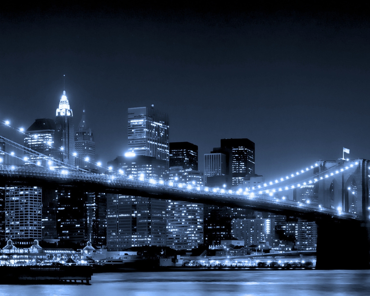 New York Brooklyn Bridge for 1280 x 1024 resolution