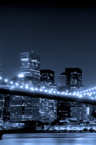 New York Brooklyn Bridge for 320 x 480 iPhone resolution