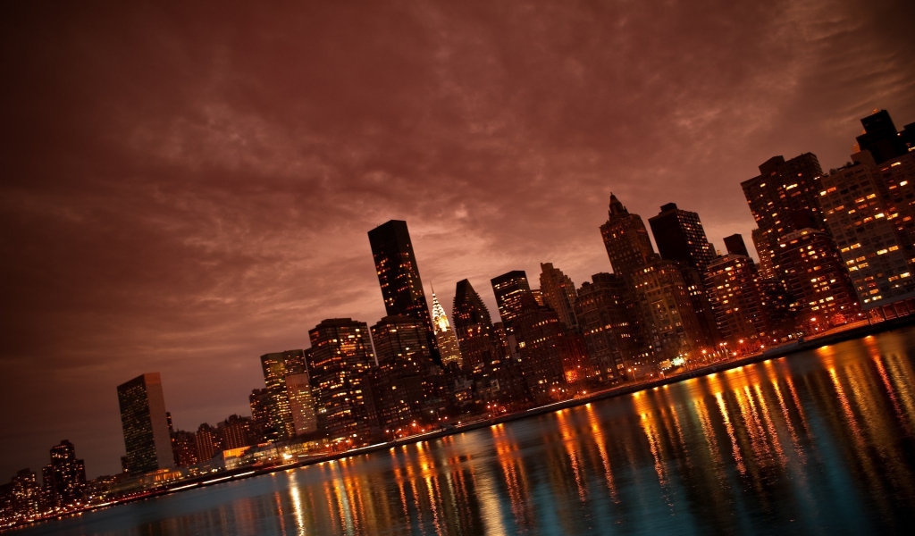 New York Manhattan for 1024 x 600 widescreen resolution