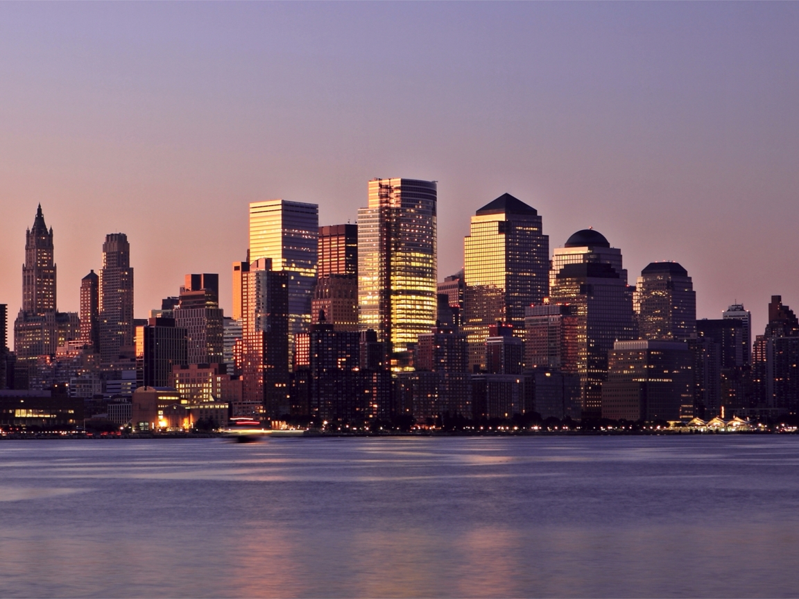New York Manhattan Lights for 1152 x 864 resolution